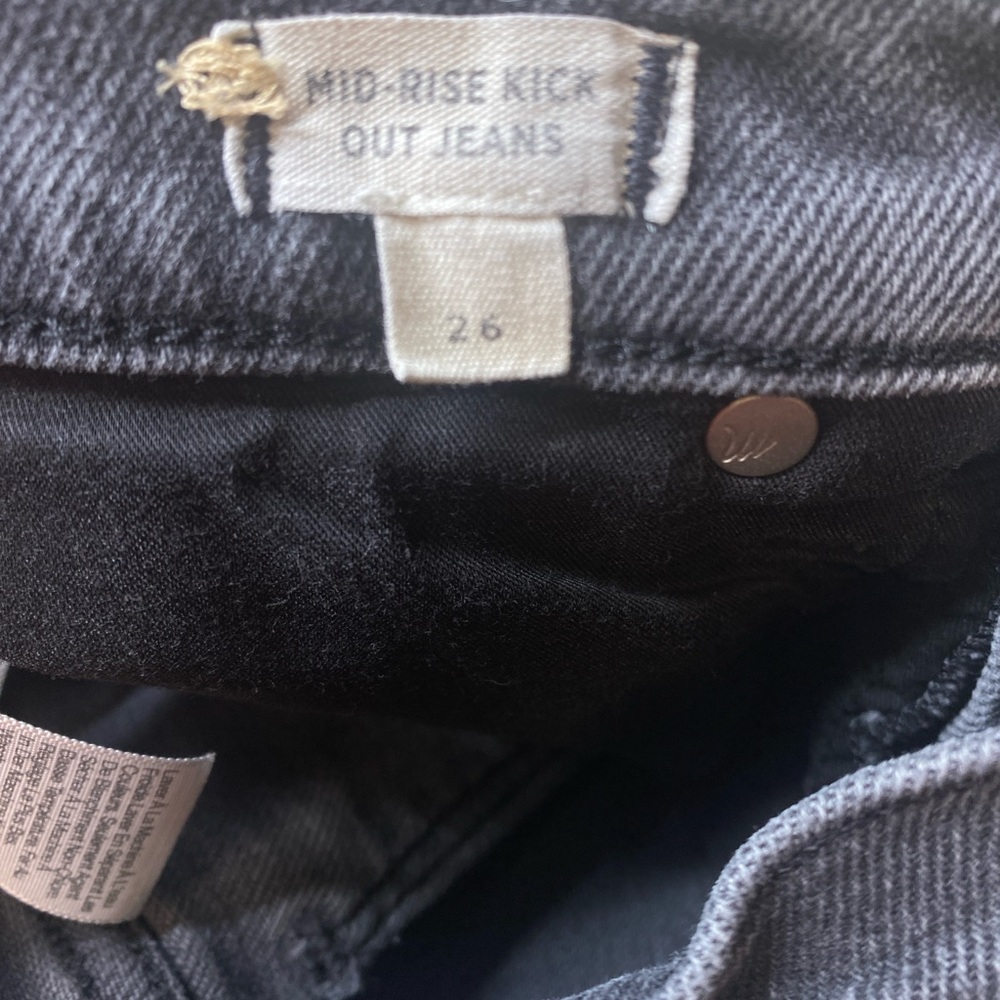 Madewell Stretch Kick‎ Out Crop Jeans in Starkey Wash pants 26 - Picture 7 of 9